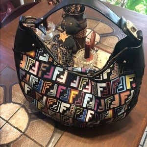 Fendi Zucca multicolor large bag
